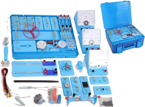 Full Set Physics Electromagnetism Experiment Box, Comprehensive Electric Circuit Teaching Kit Supports Over 50 Types of Electricity & Magnetism Laboratory Experiments by Unknown