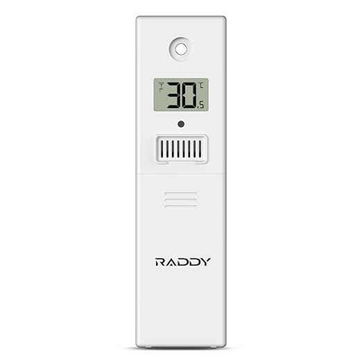 Raddy R5 Indoor Outdoor Wireless Remote Sensor for VP7 Professional Weather Station