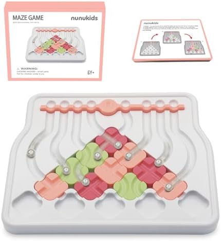 nunukids Marble Circuit Puzzle - Exciting Maze Game Toy for Kids, Fun Brain Teasers for Kids 6 Years and Above by nunukids