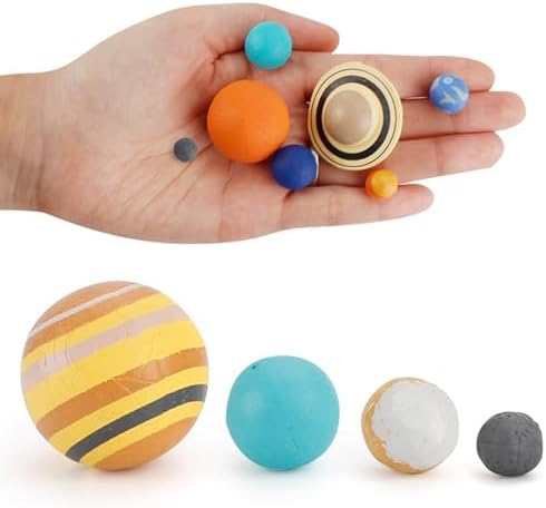 9 Piece Universe Planet Solar System Model Nine Planets Model Solar System Planet Figure Cake Topper Decoration Collection Figure for Astronomy Enthusiast - Image 6