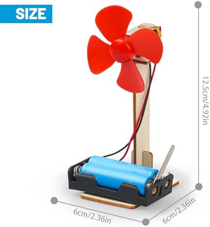 6 STEM Science Kits for Kids Age 8-12, Classroom Electric Fan Circuit Kit - Image 5