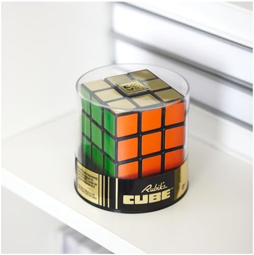 Rubik’s Cube, Special Retro 50th Anniversary Edition, Original 3x3 Cube Collectible & Desk Décor, Problem-Solving Brain Teaser, Fidget Toy, Sensory Puzzle for Adults, Teens, Kids, for Ages 8 & Up - Image 6