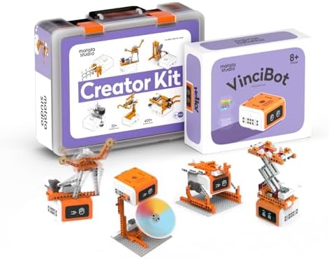 VinciBot Coding Robot with Creator kit for Kids 8-12 by MatataStudio-STEMRoboticsforkids