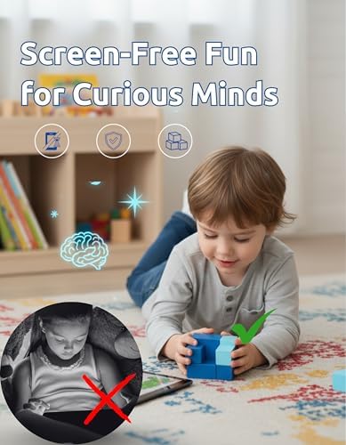 Precision Crafted 7 Piece Wooden Tetromino Cube Puzzle, Screen Free Brain Teaser Logic Game for Kids 6+, Adults, Spatial Reasoning, Focus, Problem Solving and Thoughtful Gifting - Image 4