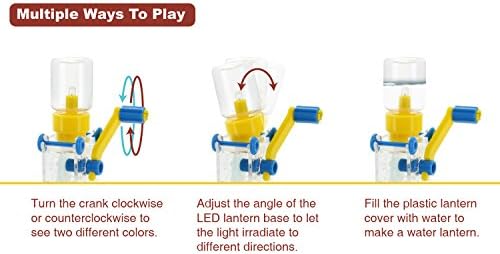 Tenergy ODEV Dynamo Lantern Educational STEM Building Toy, Hand Cranked Power Generator, Light Bulb Science Experiments Kits for Kids Age 14+ - Image 6
