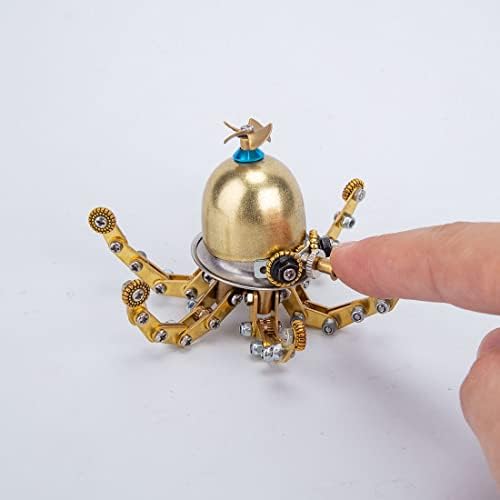 3D Steampunk Puzzle, Metal Octopus Jigsaw Puzzle Model DIY Assembly Building Kits Crafts Brain Teaser, Art Craft Home Deco Gifts for Teens Adult (100+PCS) - Image 3