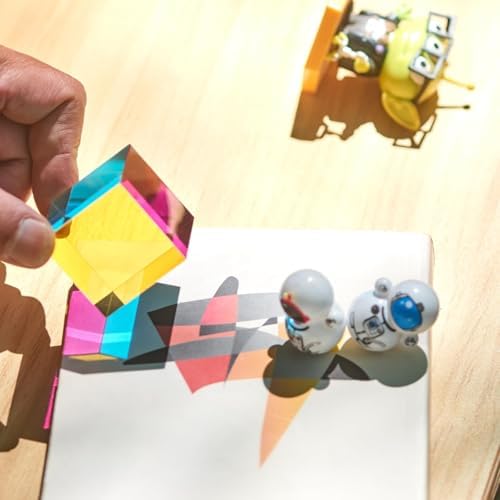CMY Mixing Color Cube, 50mm Acrylic Prism for Desktop Decoration - Image 6
