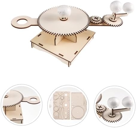 Amosfun 1 Set Astronomical Simulator Model Kit DIY Solar System Teaching Prop for and Science Projects Sun and Moon Learning Experience - Image 5