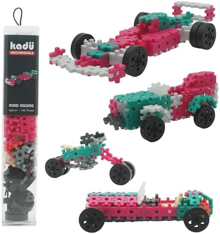 KADÜ Mechanicals 165 Piece Road Racers Pink Kids Age 6+ Building Blocks by Unknown