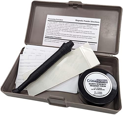 Crime Scene Magnetic Basic Latent Fingerprint Kit, Bichromatic by CrimeScene
