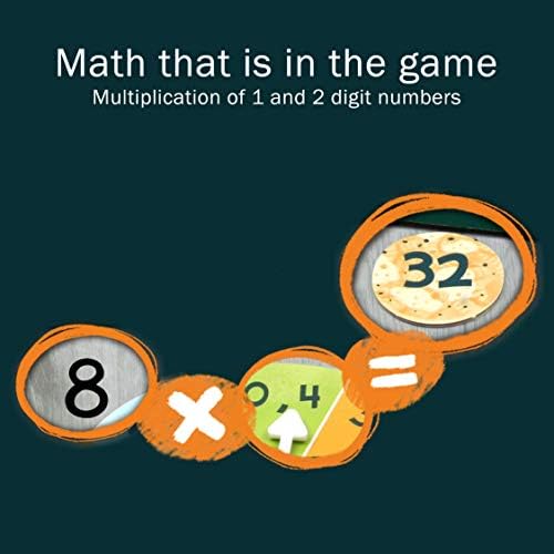 Multiplication and Division Game - Fun Math Board Game, Easy Start STEM Toy, Educational Gift for Kids (Girls & Boys), Homeschoolers, Grade 1 and Up (Say Cheese Cafe) - Image 3