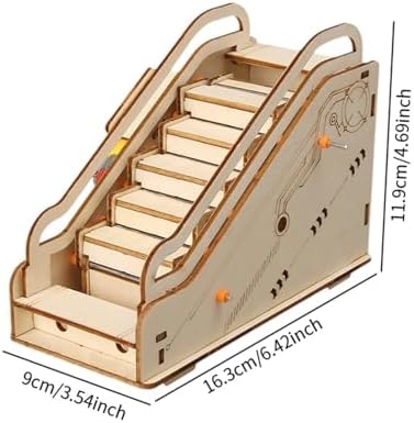 DIY Science Experiment 3D Puzzle Building Toy Mini Escalator Model Technolog - Image 4