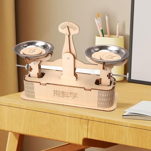 DIY Educational Toys Wood Mechanical Building Toys Balance Scale Homeschool Projects Technology Small Production for Teens - Image 2