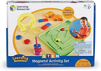 Learning Resources STEM Magnets Activity Set, Science Lessons, 24 Pieces, Ages 5+ - Image 4