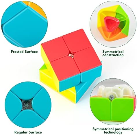 Stickerless 2x2 Speed Cube with Stand & Guide for Kids & Adults - Image 7