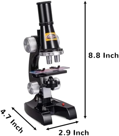 Little World Kids Microscope with LED Light - 100X/400X/1200X Magnification - Image 2