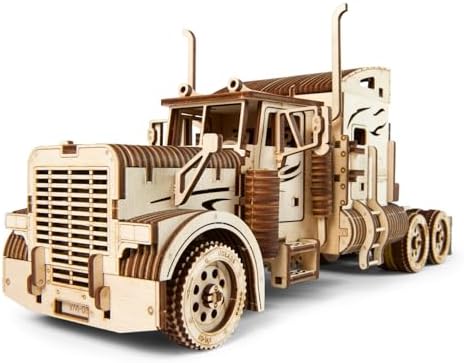 UGEARS Heavy Boy Truck VM-03, Model Kit, 3D Puzzle, Semi Truck Hobby Kits for Adult Model Kit Tractors, Brain Teaser, Hobby Set Home Decoration by UGEARS-ModelingJoy