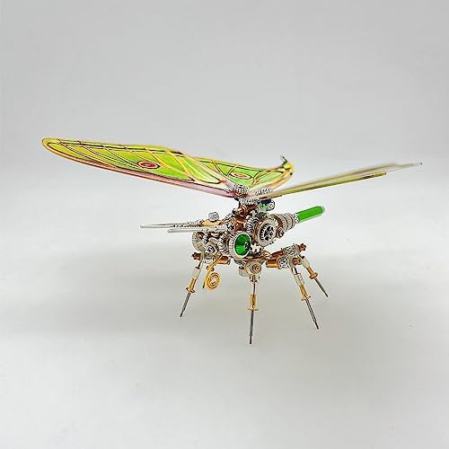 3D Metal Puzzle Steampunk Butterfly Model, DI YAssembly Mechanical Metal Graellsia Isabellae Moth Model DIY Kits Gifts for Teens and Adults (150PCS+) - Image 5