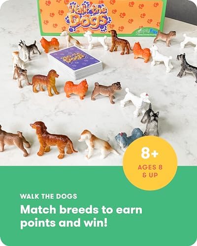 SimplyFun Walk The Dogs Math Game - One of The Most Fun Games for Kids Ages 8 and Up - Play to Practice Counting & Sorting- 2 to 5 Players - Image 2