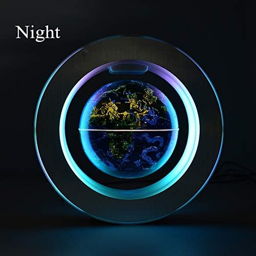 Magnetic Levitation Floating World Map with Constellations LED Light Globe 2 in 1 Anti Gravity Suspending in The Air Decoration Gadget (Blue 6 inch) - Image 3