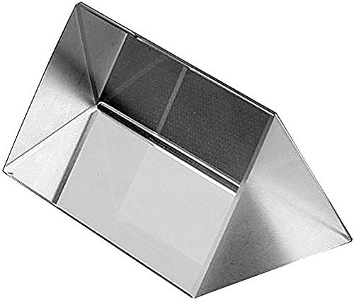 Amlong Crystal 2.5 inch Optical Glass Triangular Prism for Teaching Light Spectrum Physics and Photo Photography Prism, 60mm by Amlong+Crystal