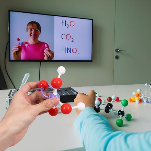 Molecular Model Kit Chemistry Set with 63 Spheres 86 Bonds for Students and Teachers Educational Molecular Modeling Kit for Organic and Inorganic Science Learning - Image 3