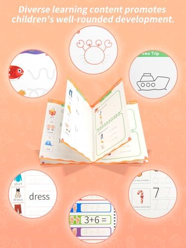 Magic Grooved Writing Practice for Kids Ages 3-8, Reusable Workbooks - Image 5