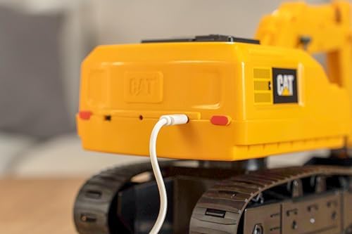 CAT Power Excavator Digger RC Construction for Kids 5+ | 2.4GHz Remote Control Truck Toy, Full-Function Dig, Scoop, Spin & Drive, Realistic Lights & Sounds, USB Rechargeable, Indoor/Outdoor - Image 6