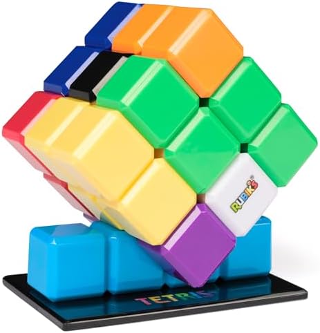 Rubik's Cube Tetris Edition 3x3 Cube Shapeshifting Puzzle Game Brain Teaser by Rubiks