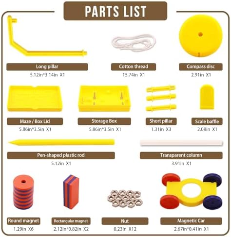Magnet Experiment Kit, 10+ STEM Science Projects, Educational Physics Kits - Image 5