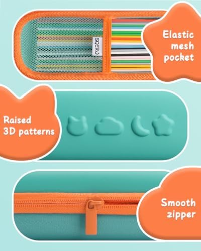 SQERO 3d Pen Case for 3Doodler Start+ Essentials 3D Pen Set for Kids, Shockproof Protective Travel Storage Pen Refills Bag, Cute Gifts for Boys & Girls (Only Case) - Image 3