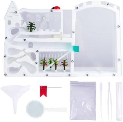 Ant Farming Castle,Ant Colony Observation Kit with White Sand,Study of Ecosystem,Explore The Nature World (Ants Not Included) by Unknown