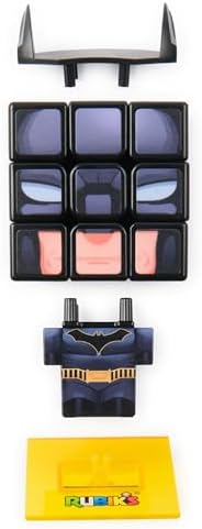 Rubik’s Cube, Batman Cuber, DC Comics Collectible Fidget Toy & Desk Decor, Classic Color-Matching Puzzle, Problem-Solving Brain Teaser for Fans of Batman Toys, for Ages 8 & Up - Image 7