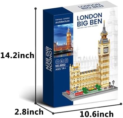 Real Big Ben Micro Building Blocks Set (3466PCS) World Famous Architectural Model Toys Gifts for Kid and Adult - Image 3