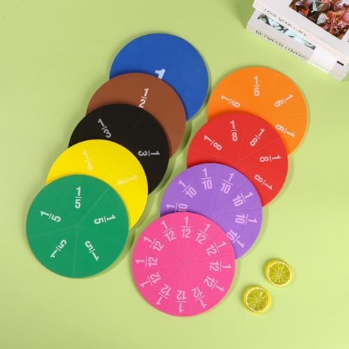 EHR Magnetic Fraction Circles Classroom Set, Fraction Math Manipulatives for Small Group Learning, Hands-On Elementary Math Teaching Tools, 6 Sets - Image 6
