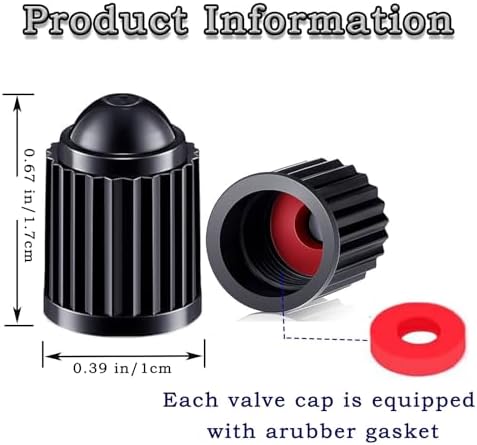 500 Pcs Tire Valve Stem Caps Black Plastic Valve Caps Valve Tire Covers - Image 2