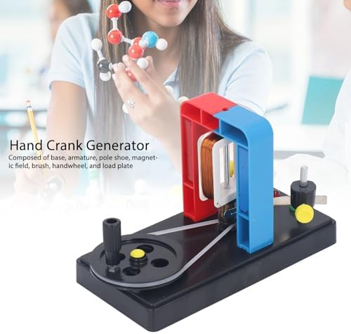Fafeicy Hand Crank Generator DIY Educational Physics Teaching Model for Middle & High School Students - Image 6