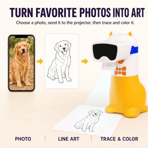 AI Drawing Projector for Kids, Birthday Gift Toy, Ages 5-12 - Image 3