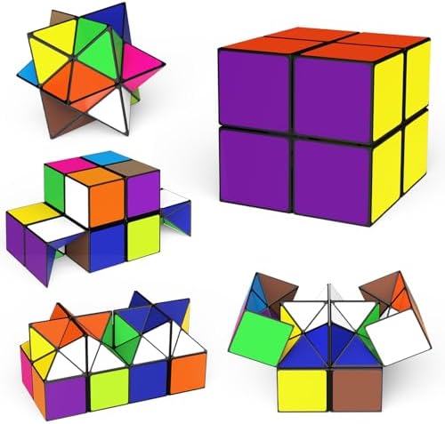 Euclidean Cube Fidget Toys for Kids 2 in 1 Star Cube Magic Cube Puzzle Toys by EuclideanCube