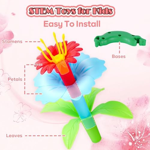 109pcs Flower Garden Building Toys Set - STEM Montessori Toys for Girls - Image 3
