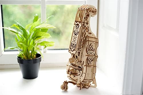 UGEARS Hurdy-Gurdy Musical Instrument 3D Wooden Puzzles for Adults - Wooden Model Kits for Adults Medieval Hurdy Gurdy Instruments Folk Instruments for Adult Brain Teaser, Hobby Set - Image 5