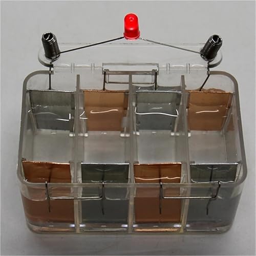 Saltwater Primary Battery Experiment Kit Electrochemical Power Generation Demonstrator Student Physics Electrics Teaching Apparatus Galvanic Cell for Classroom Science Lab - Image 3