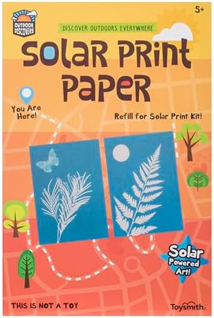 Toysmith Outdoor Discovery, Solar Print Paper, Refill for Solar Print Kit, For Boys & Girls Ages 5+ by ToysmithHome