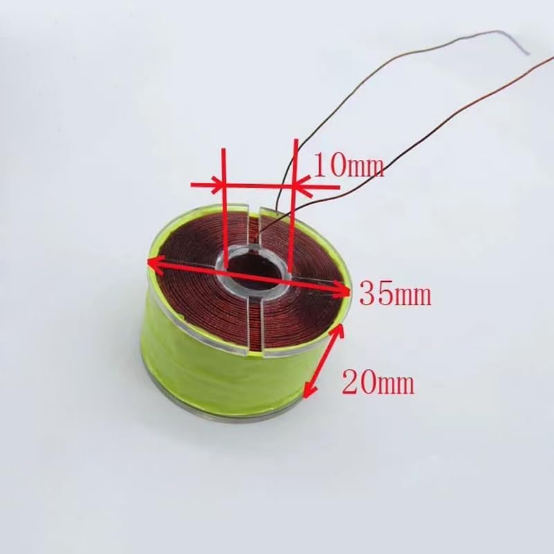 2PC 35 * 10 * 20mm Inductance Coil Magnetic Levitation Coil 1000 Turns DIY Full Copper Core Suspension Coil Line Diameter 0.35mm - Image 4