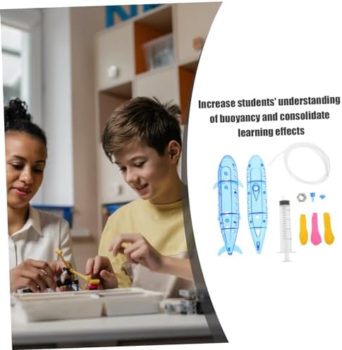 Submarine Model Homemade Submarine Buoyancy Principle Demonstration Physical Experiment Equipment Physical Experiment Tool Plastic Self-Made Submarine Model Blue Inflatable - Image 7