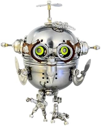 3D Steampunk Mechanical Metal Puzzle Kit: DIY Owl Model - 3D Jigsaw Assembly Kit, Handmade Craft Collection for Adults, Teens, Boys, and Girls(110+Piece) by Unknown