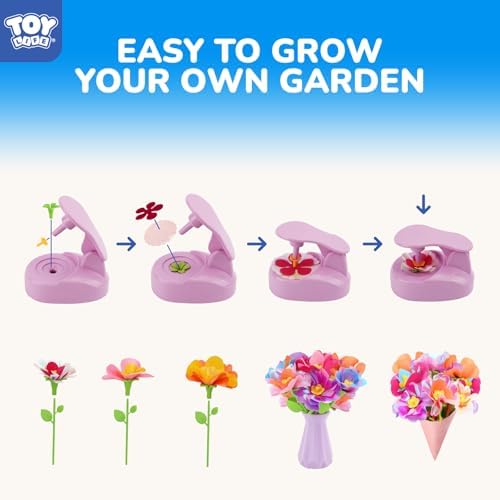 TOY Life DIY Flower Bouquet Craft Kit, Reusable Fabric, Ages 3-12 - Image 5