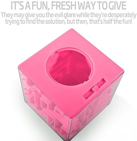 Trekbest Money Maze Puzzle Box - A Fun Unique Way to Give Gifts for Kids and Adults (Pink) - Image 5