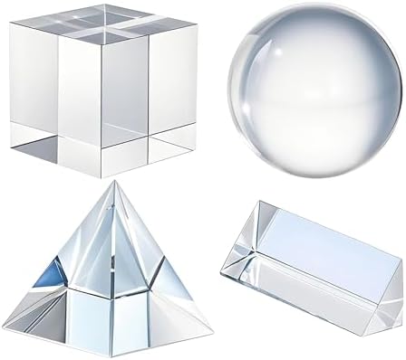 QFkris 4 Pack K9 Optical Crystal Photography Prism Set for Teaching by QFkris