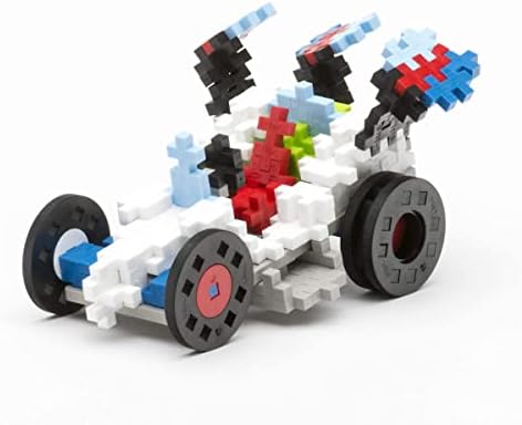 PLUS PLUS - GO! Educational Tub - 2600 Pieces / 10 Baseplates / 40 Wheels - Vehicle Construction Building Stem / Steam Toy, Interlocking Mini Puzzle Blocks for Kids - Image 4